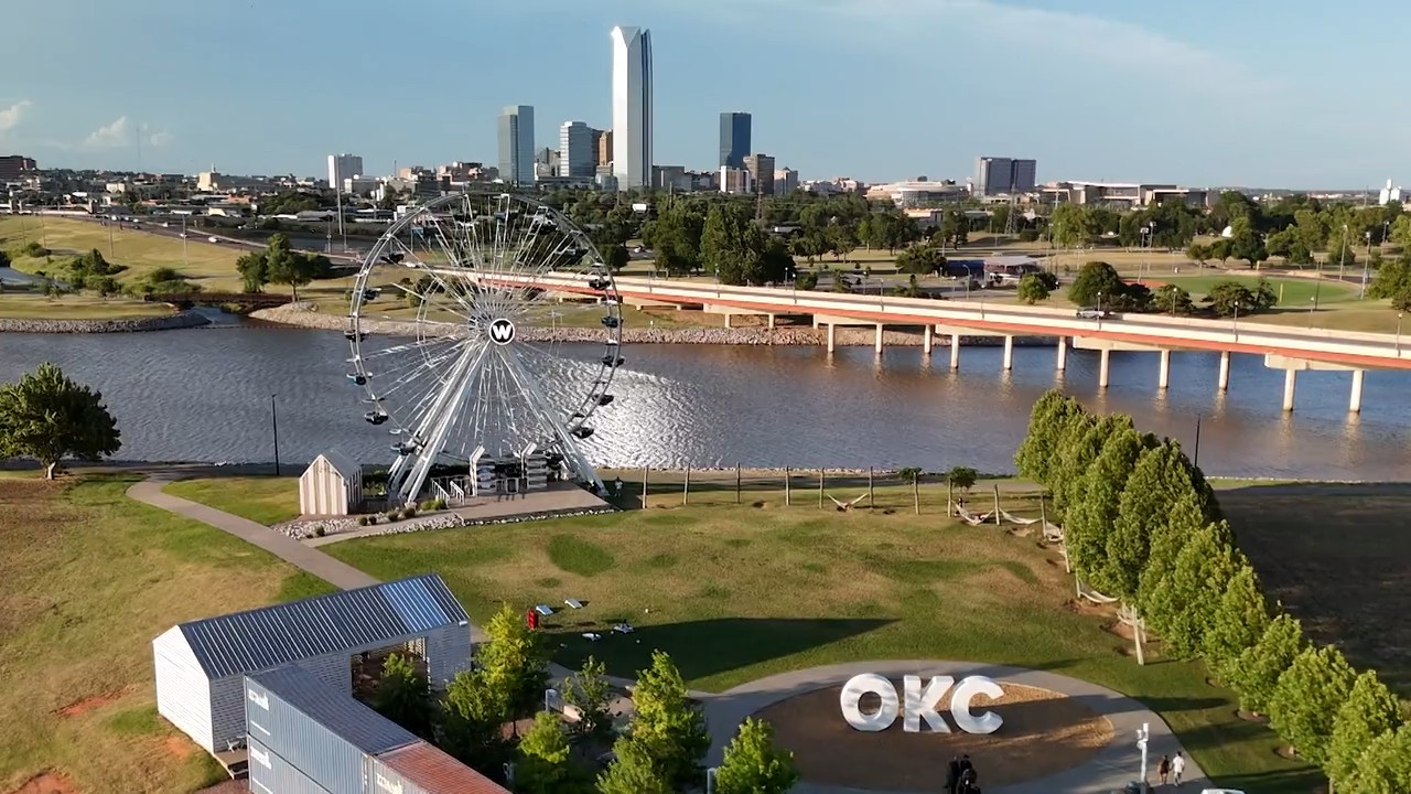 The Wheeler District and downtown OKC